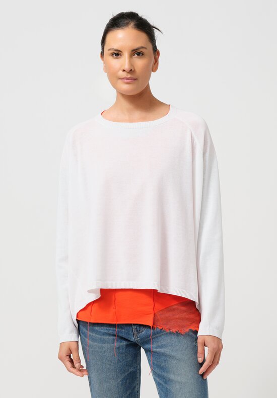 Rundholz DIP Cotton Pullover in White