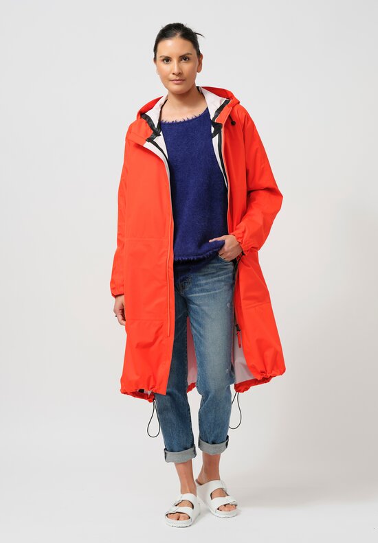 Rundholz DIP Long Windbreaker in Mandarine