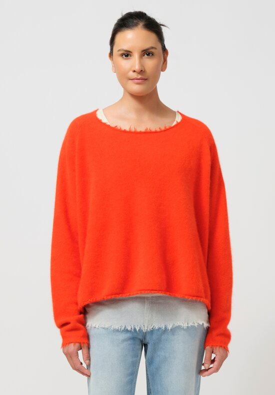 Rundholz DIP Raccoon Pullover in Mandarine