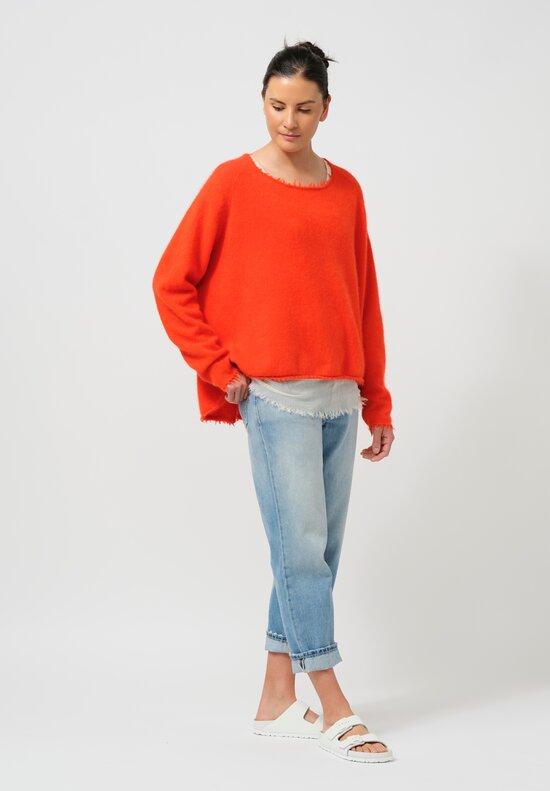 Rundholz DIP Raccoon Pullover in Mandarine