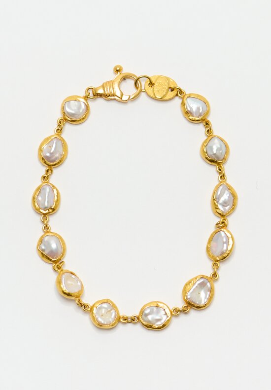 Ara Collection 24K Pearl Bracelet