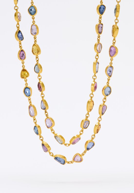 Ara Collection 24K Sapphire Mélange Opera Necklace