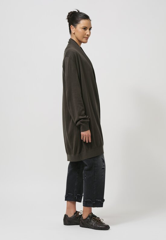 Frenckenberger Cotton & Cashmere Straight Cardigan