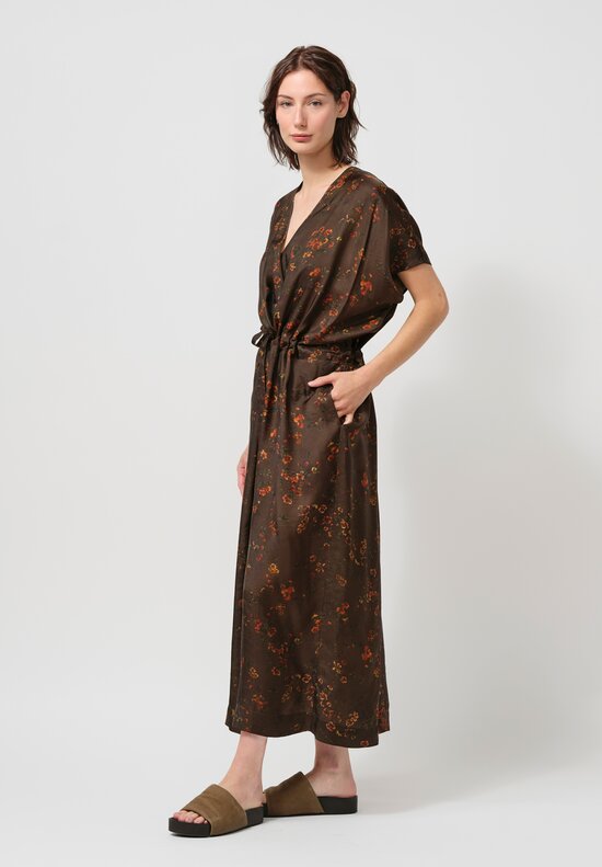 Uma Wang Acre Dress in Hazel Brown