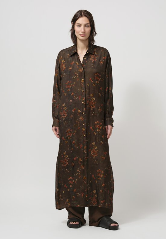 Uma Wang Amare Dress in Hazel Brown