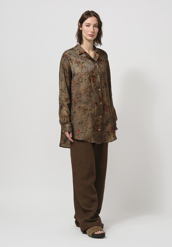 Uma Wang Tyesha Button-Down in Artichoke