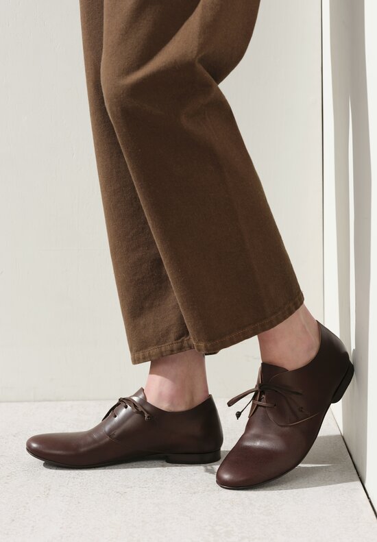 Uma Wang Derby Oxford Shoes in Brown