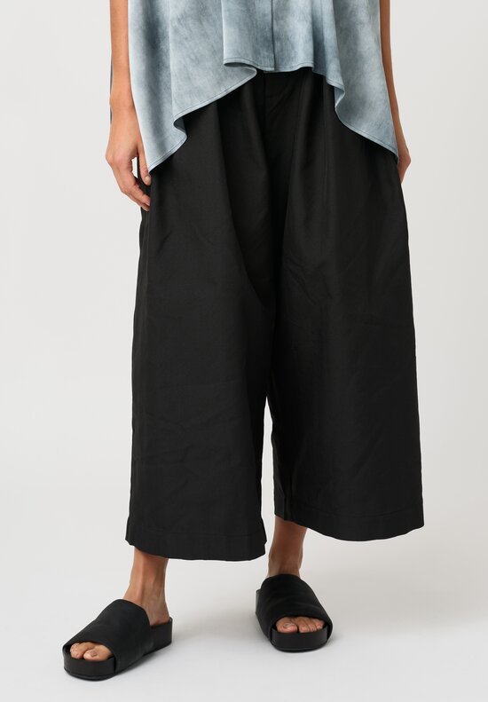 Uma Wang Poetic Pants in Black Herringbone