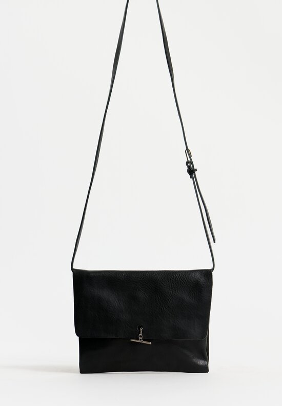 Daniele Basta Leather Deng Piccola TP Crossbody Bag Black