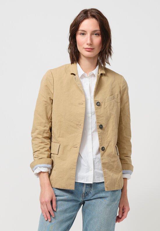 Bergfabel Cotton & Linen Giulia Jacket in Sand