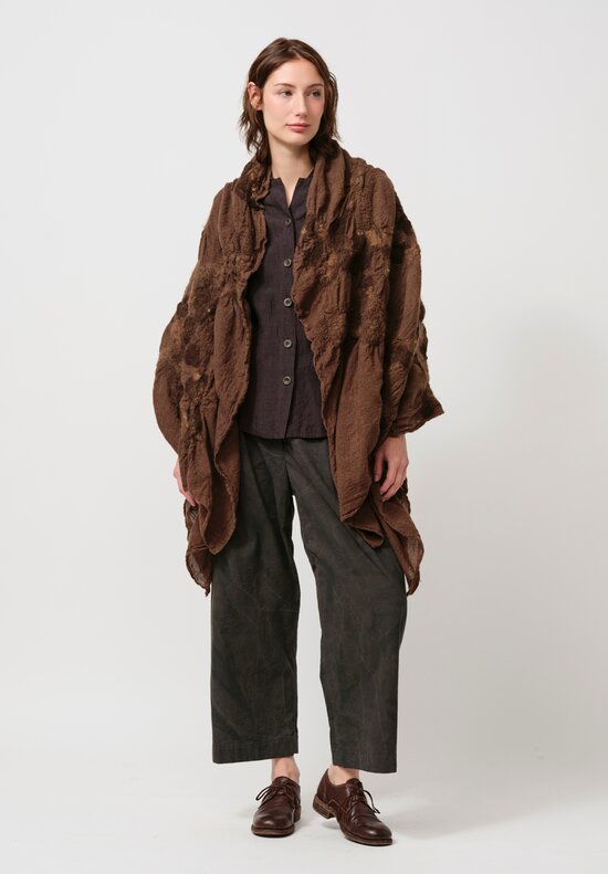 Biek Verstappen Wool Scarf in Mud Brown