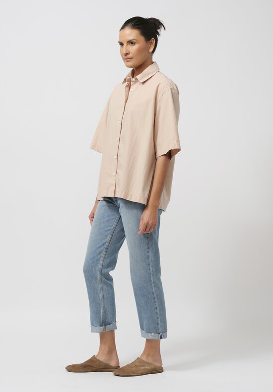 Bergfabel Cotton Poplin Ella Shirt in Dusty Pink