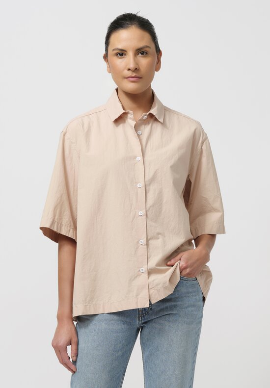 Bergfabel Cotton Poplin Ella Shirt in Dusty Pink