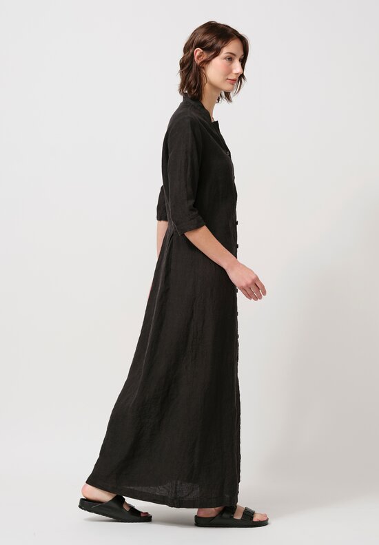 Biek Verstappen Irish Linen Dress in Black