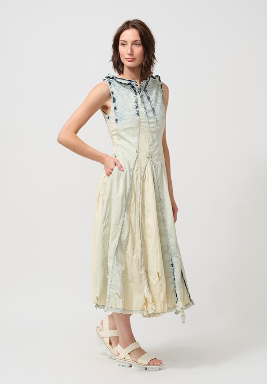 Rundholz DIP Distressed Denim Sleeveless Dress