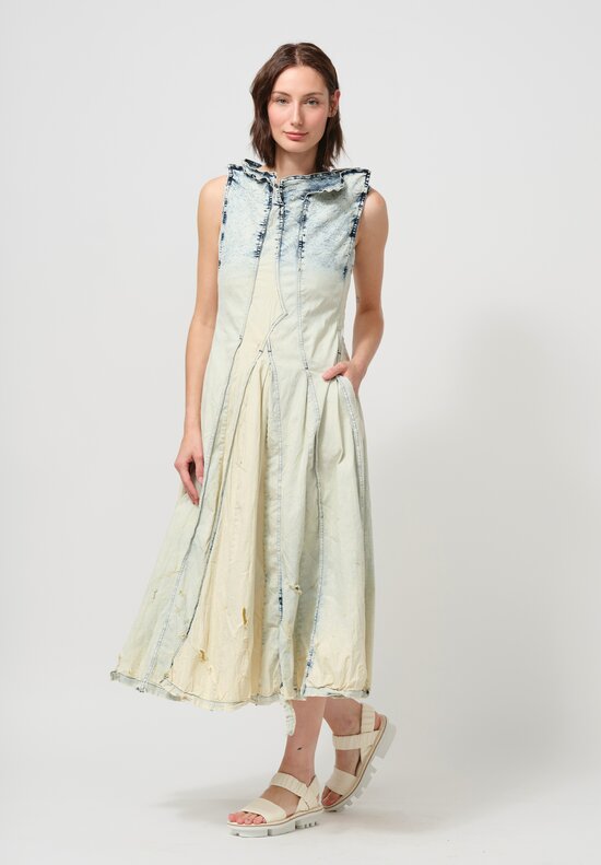 Rundholz DIP Distressed Denim Sleeveless Dress