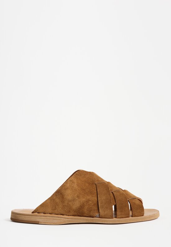 Officine Creative Suede Itaca Crossed Sandals