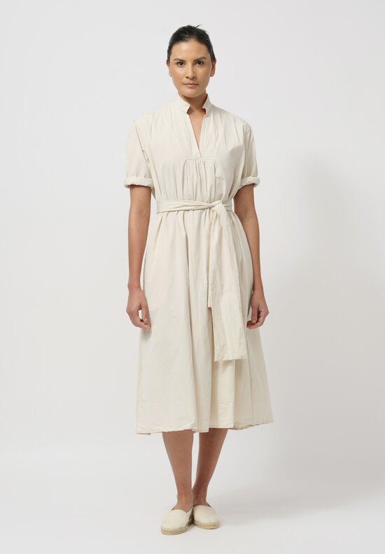 Bergfabel Washed Cotton Poplin Tyrol Dress in Vanilla