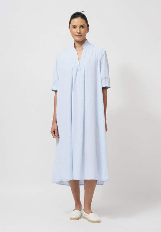 Bergfabel Washed Cotton Poplin Tyrol Dress in Azure Blue