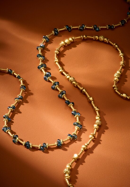 Greig Porter 18K Brushed, Hammered & Polished Gold Necklace