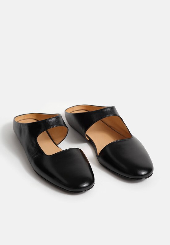Marsèll Leather Distesa Slip-On Flats in Black