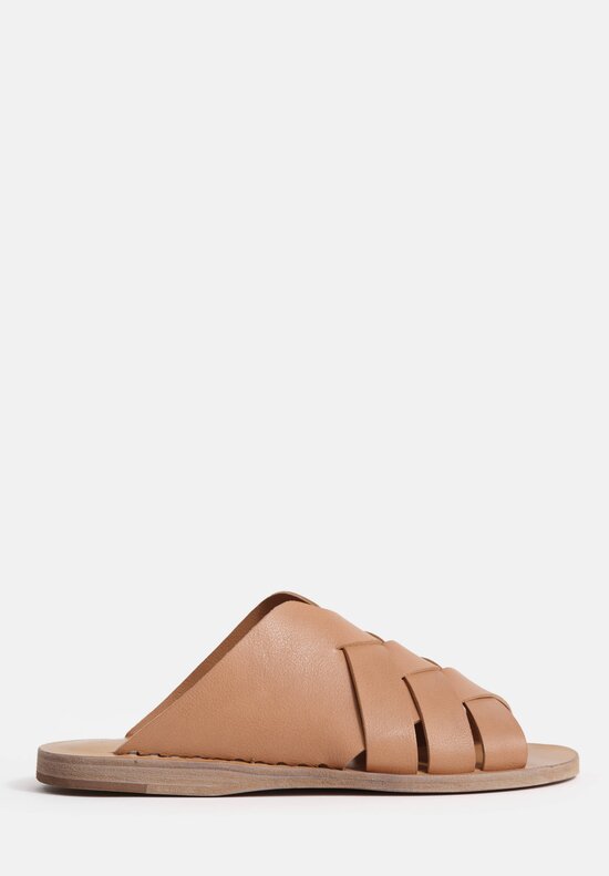 Officine Creative Itaca Crossed Sandals in Fango Clay