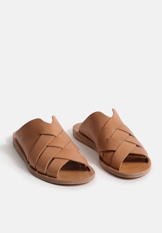Officine Creative Itaca Crossed Sandals in Fango Clay
