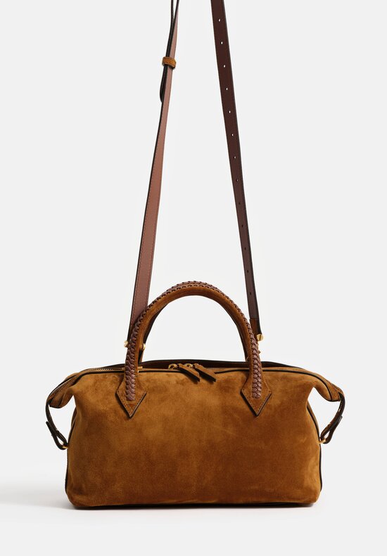 Metier Suede Verité City Small Satchel Marrakech Brown