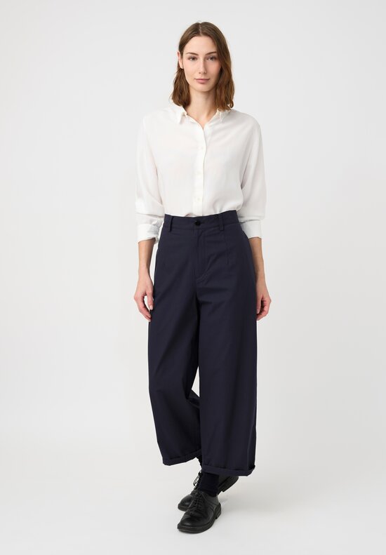 Casey Casey Marine Button-Down Shirt in Off-White