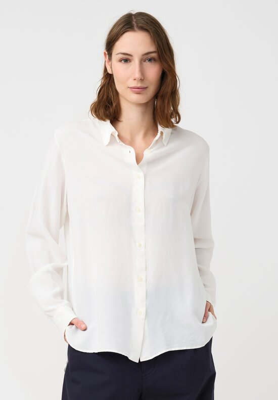 Casey Casey Marine Button-Down Shirt in Off-White