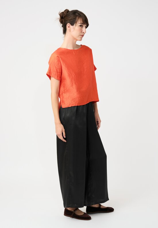 Christian Peau Silk Top in Orange