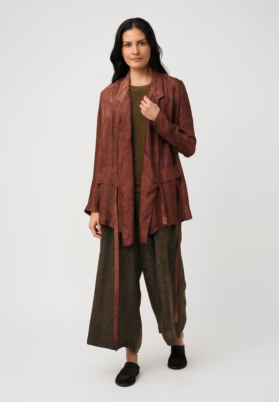 Uma Wang Jacquard Khloe Jacket in Antique Brick