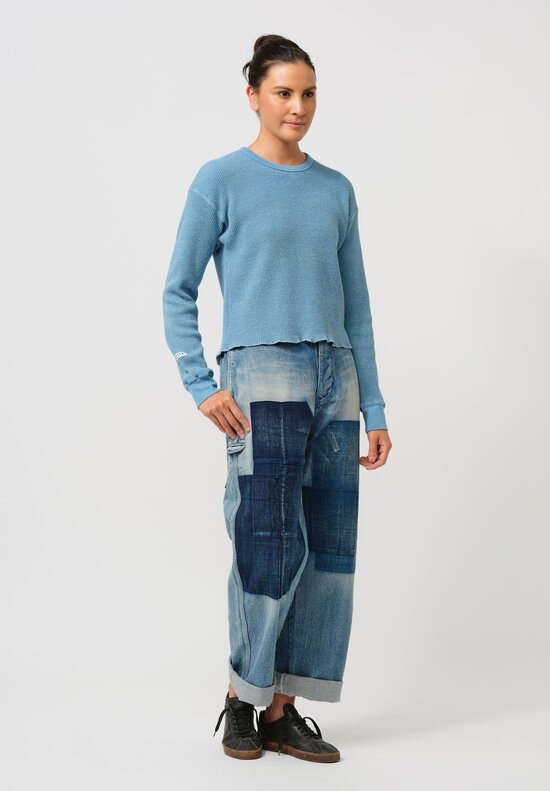 Cottle Organic Cotton Denim & Linen Bizen Ichigo Patchwork Jeans