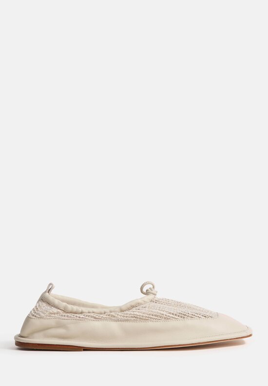 RUOHAN x Hereu Puntera Flats in Off-White
