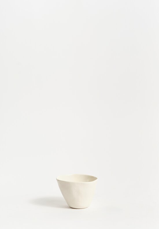 Stamperia Bertozzi Handmade Porcelain Solid Cup Bianca White