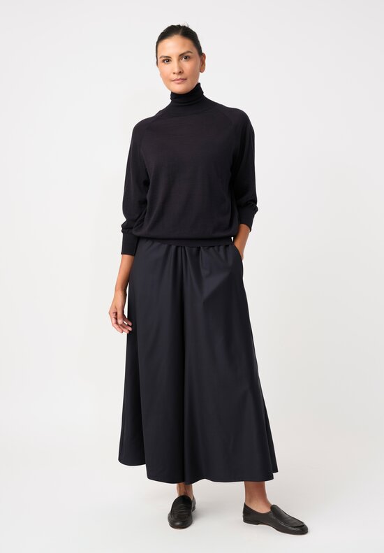 Dusan Tasmania Gaucho Pants in Midnight Navy Blue