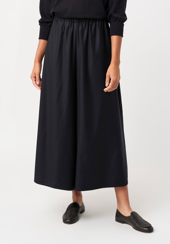 Dusan Tasmania Gaucho Pants in Midnight Navy Blue