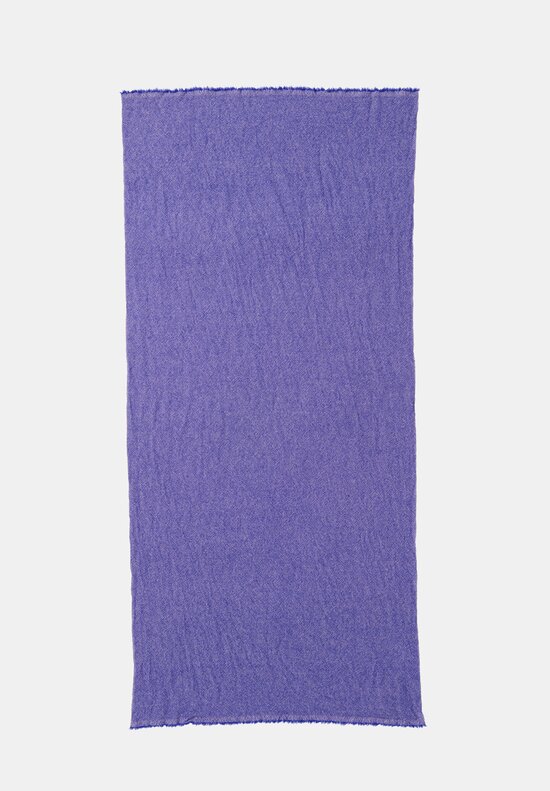 Daniela Gregis Washed Cashmere Metà Scarf Pink & Electric Blue	