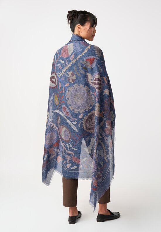 Alonpi Cashmere Silk Astrid Fringe Scarf