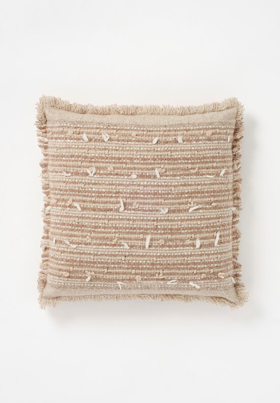 Alonpi Cashmere Silk Lia Fringe Trimmed Pillow