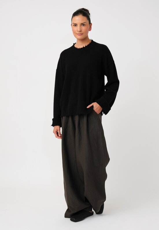 Uma Wang Cashmere Distressed Sweater