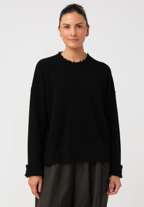 Uma Wang Cashmere Distressed Sweater