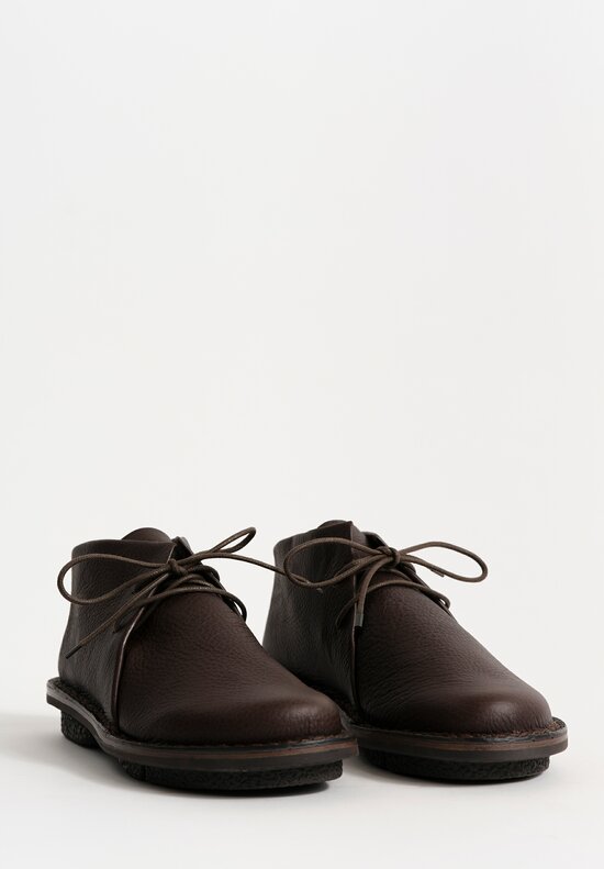 Trippen Leather Again Bootie in Espresso Brown	