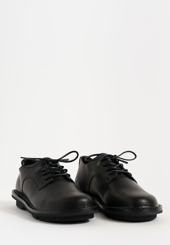 Trippen Leather Ernie Lace-Up Shoe in Black