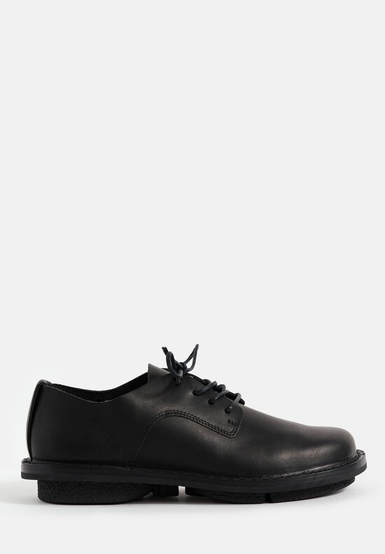 Trippen Leather Ernie Lace-Up Shoe in Black