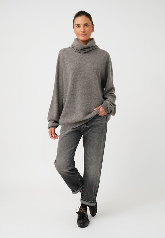 Frenckenberger Cashmere Boyfriend High Neck Sweater