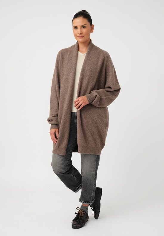 Frenckenberger Cashmere Silk Medium Length Cardigan