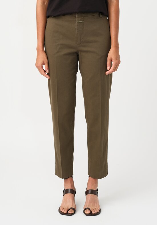 Closed Cotton Twill Sonnett Cropped Pants