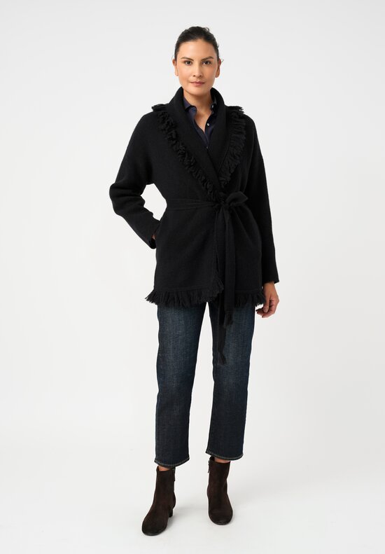 Alanui Cashmere Silk Fringed Finest Long Cardigan