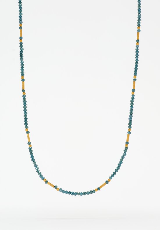 Greig Porter 18k and Blue Diamond Necklace
